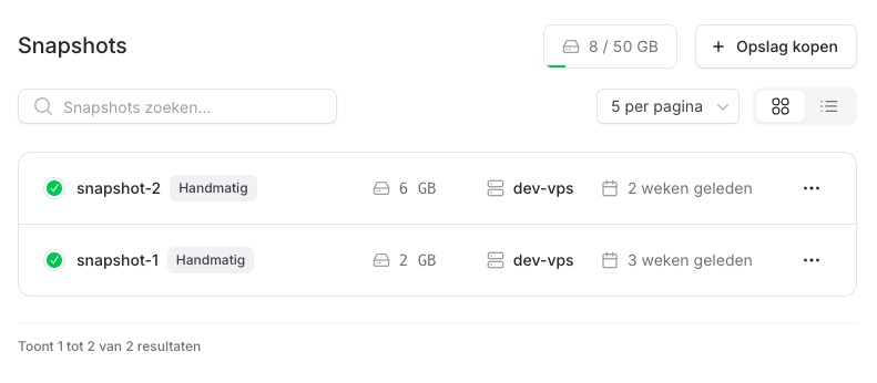 Zet je server in één klik terug: VPS snapshots nu beschikbaar